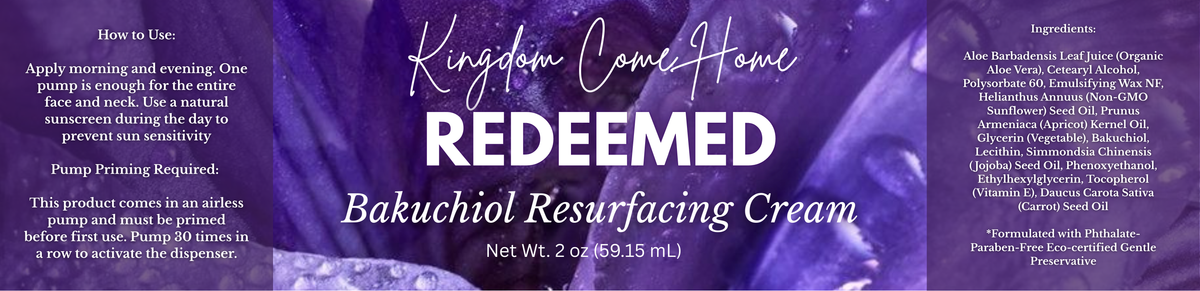 Redeemed - Bakuchiol Resurfacing Cream