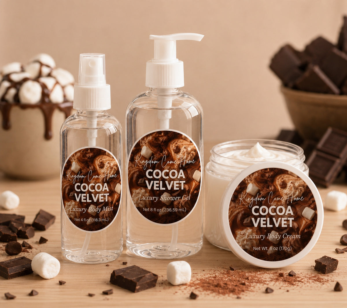 Cocoa Velvet Luxury Bath Collection