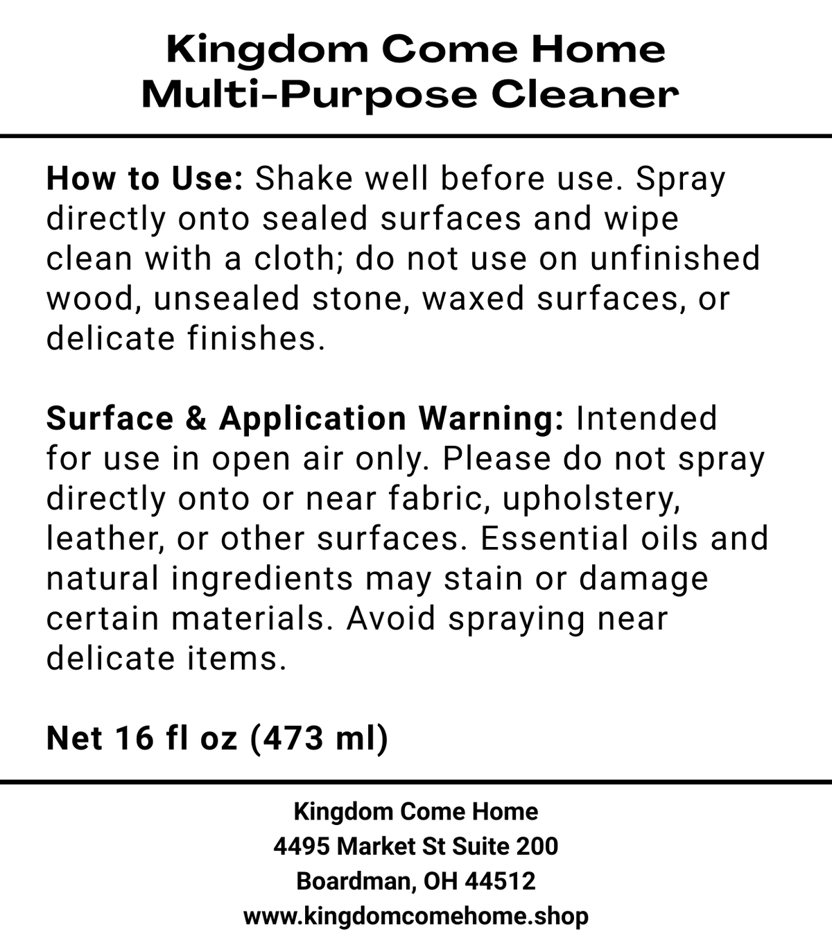 Field of Flowers - Fragrant Multipurpose Cleaner