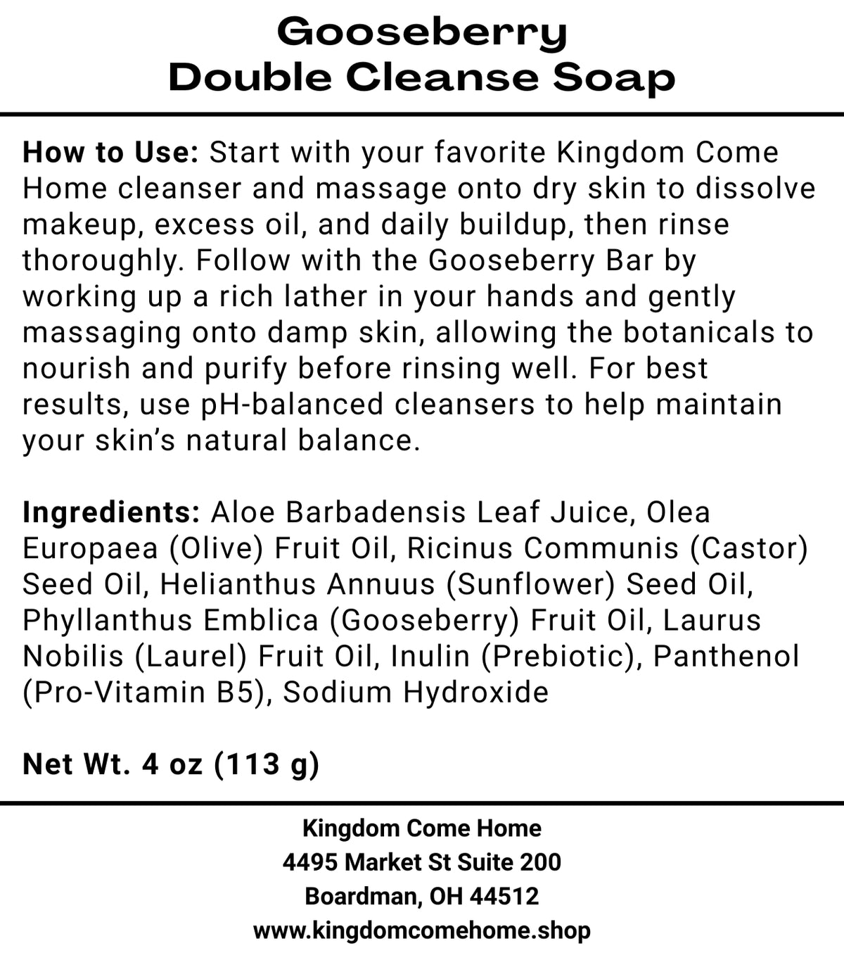 Gooseberry Double Cleanse Soap