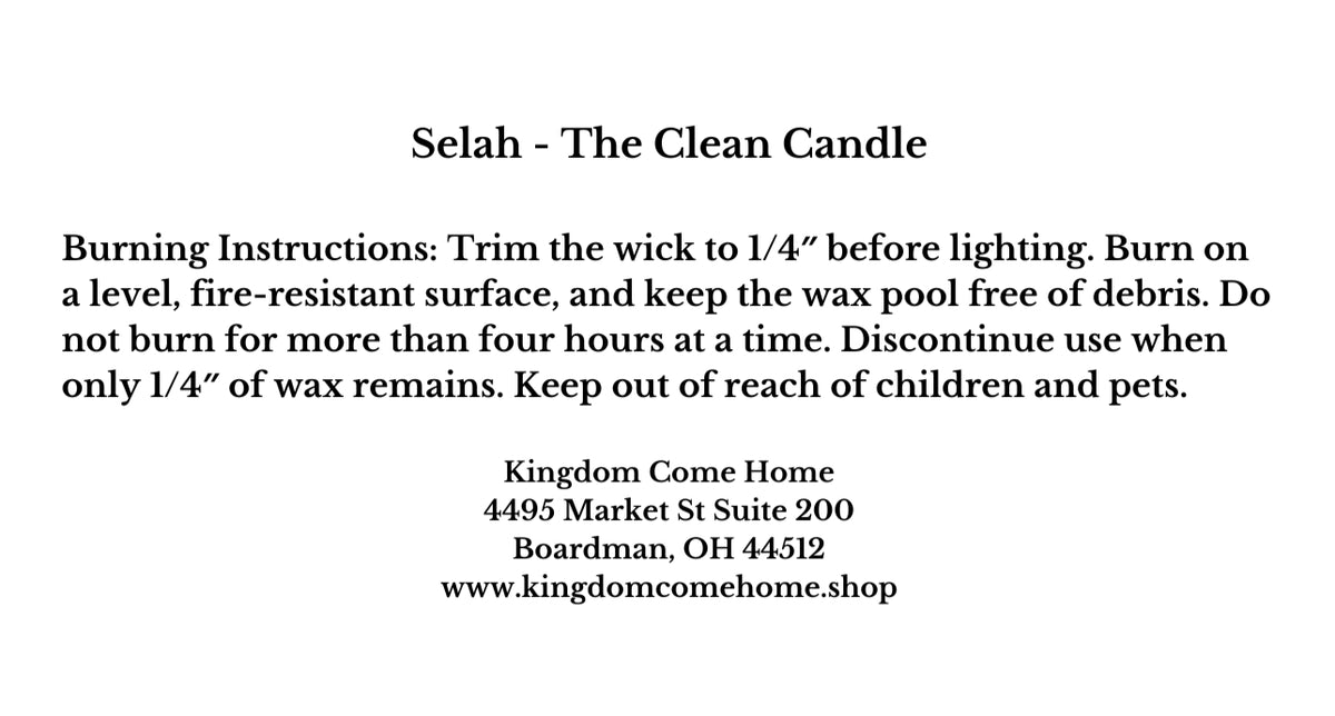 Selah - The Clean Candle